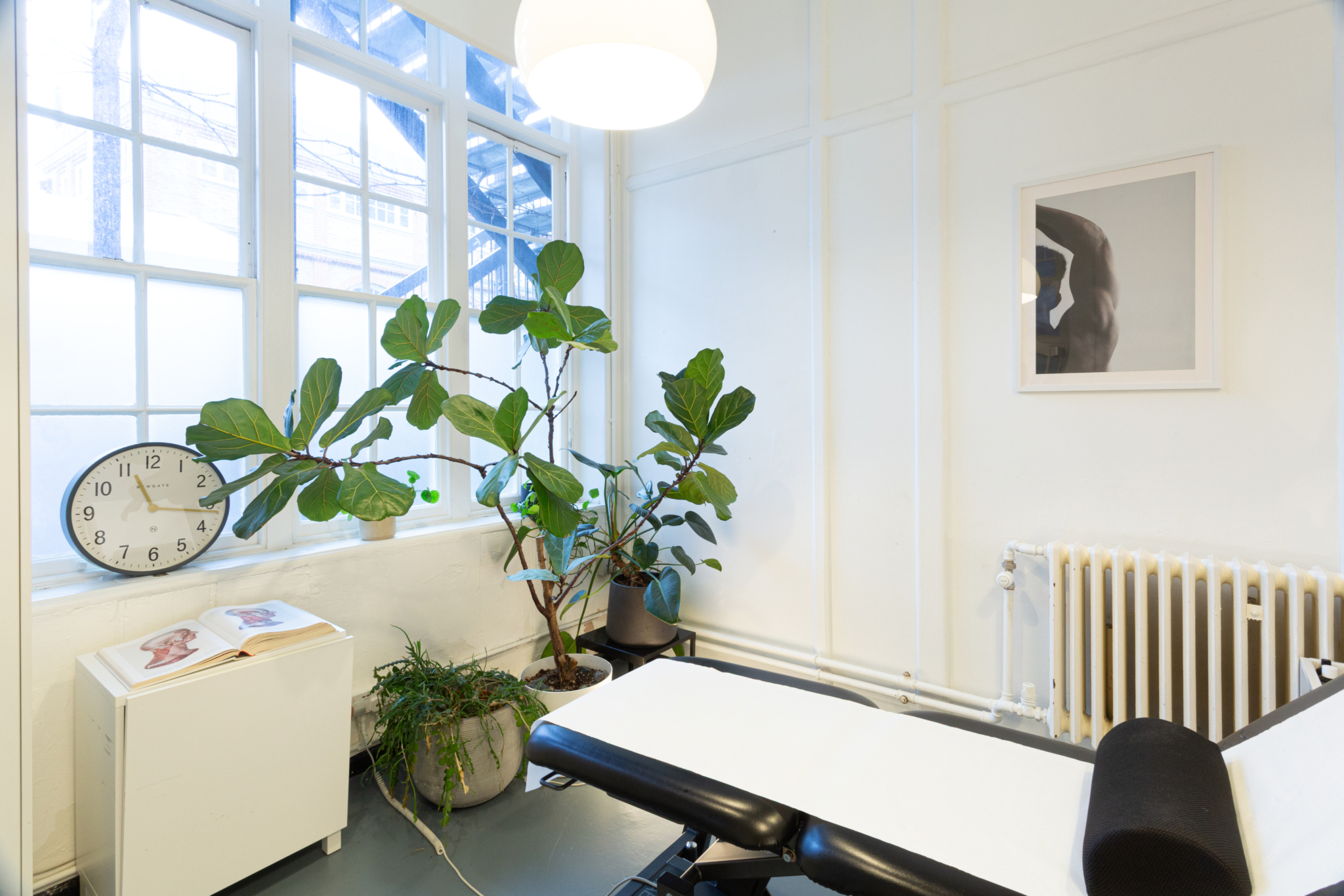Marco's well-lit, airy studio in Shoreditch, London